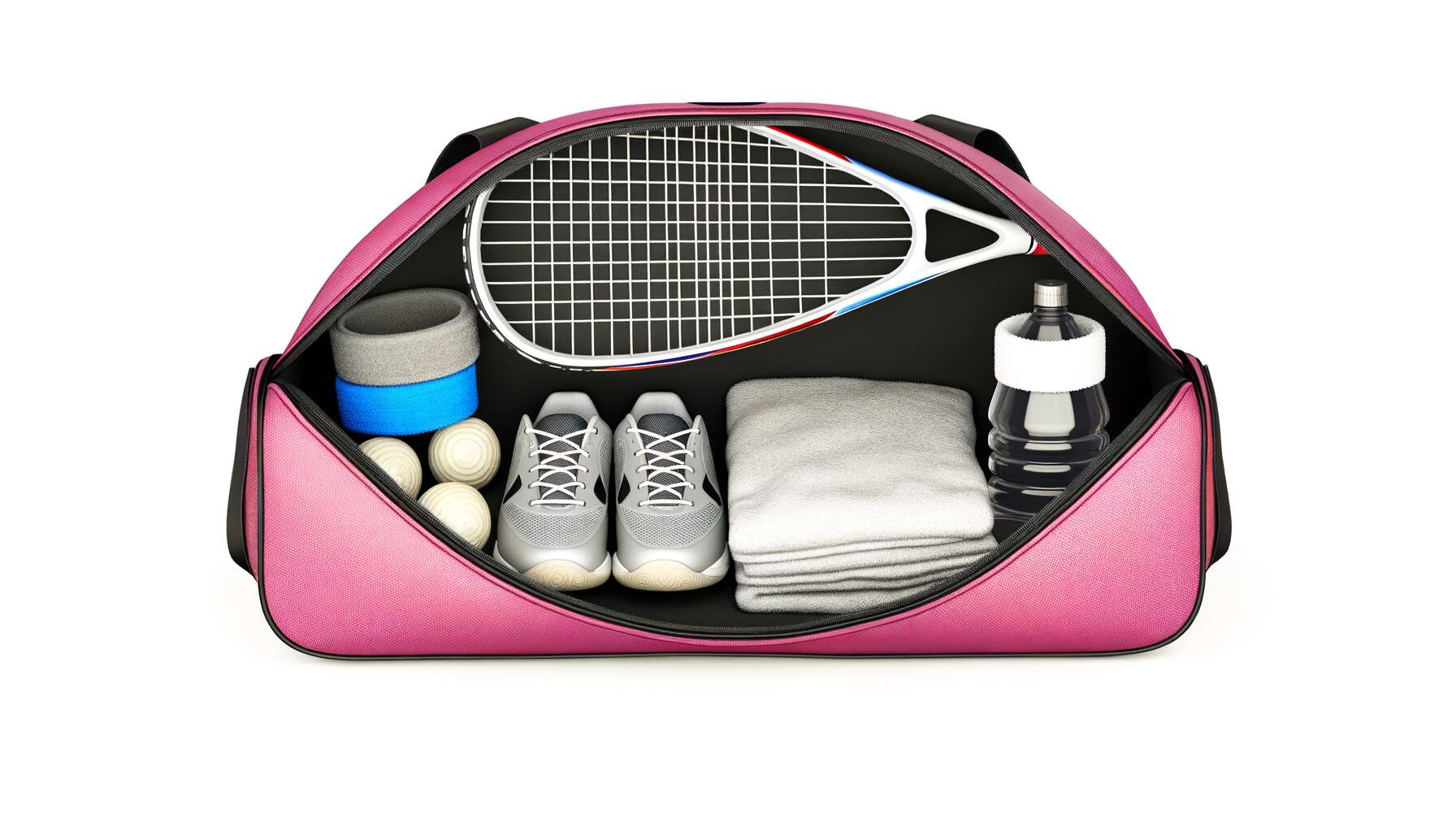 Les indispensables d'un sac de squash bien organisé