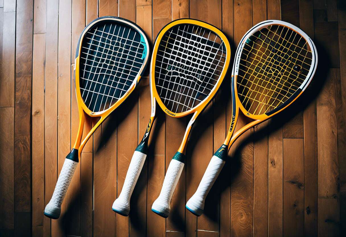 Comprendre les différents types de raquettes de squash