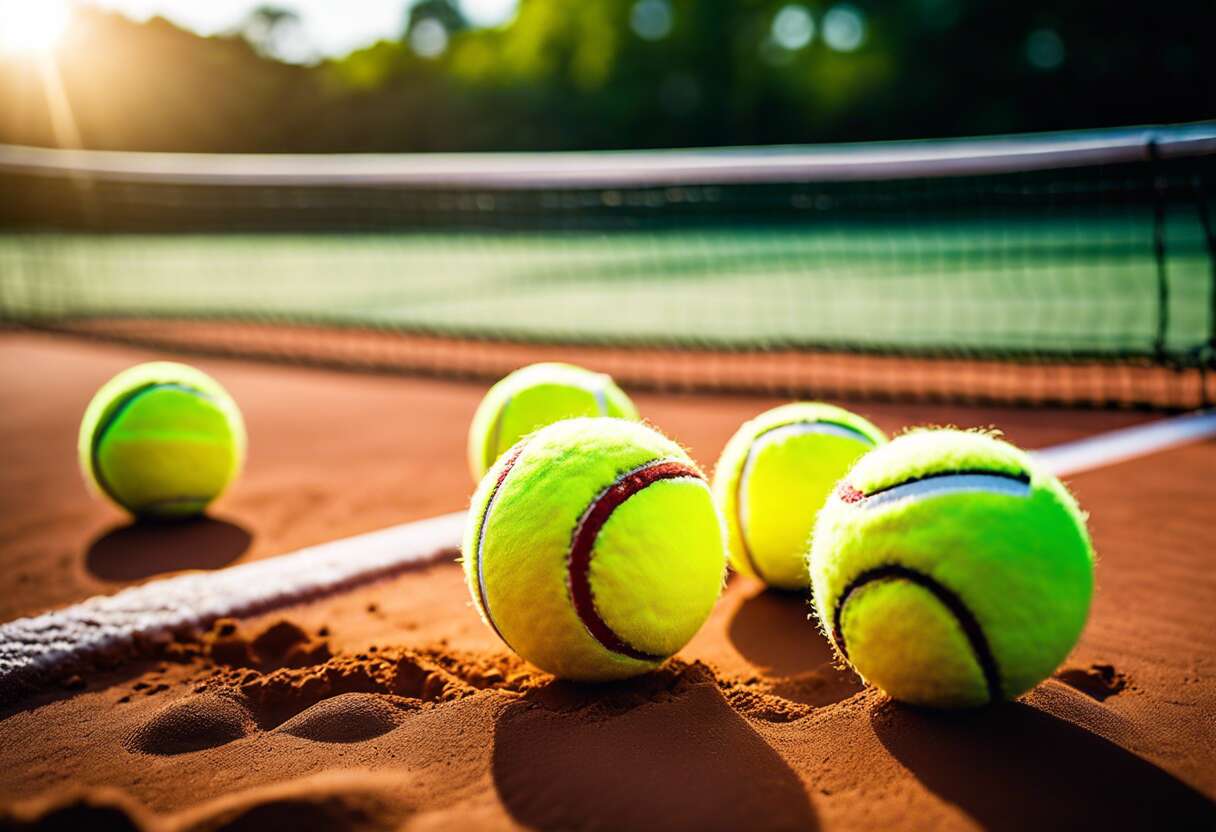 Balles de tennis durables : sélection pour entraînement efficace