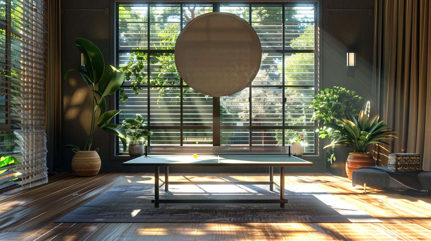 Choisir l'emplacement idéal pour votre table de ping-pong